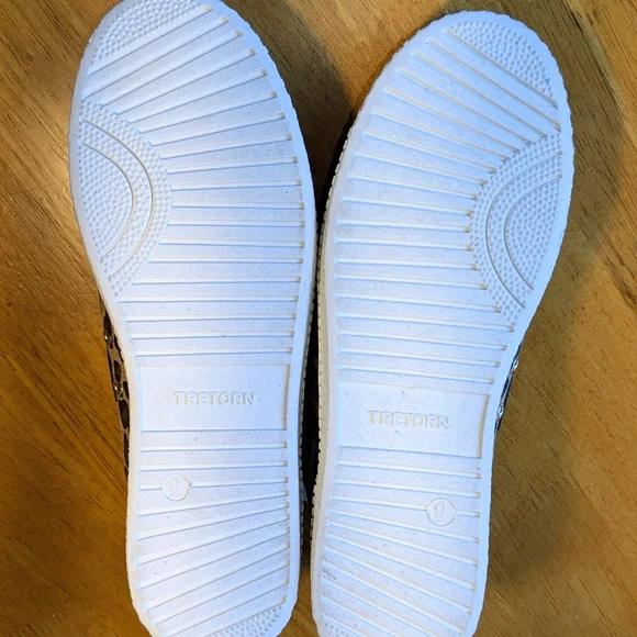 NWT Tretorn Nylite Plus Canvas Sneakers Shoes Leopard Animal Print Womens 9M - Picture 9 of 13